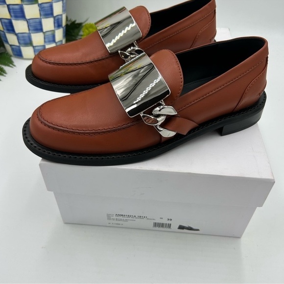 Men’s JW Anderson, gourmet chain, leather loafer size 39 made in Italy main image 8